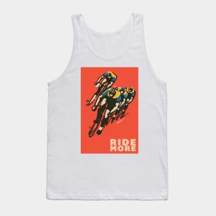 Ride More Vintage Bike Poster Tank Top